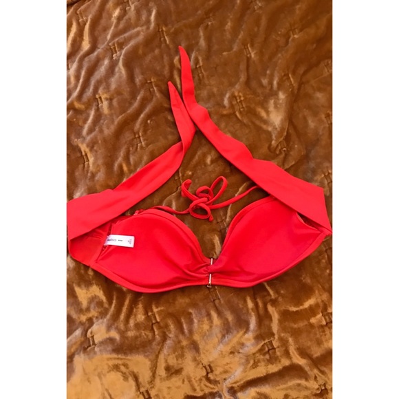 Gap Orange Bandeau/Halter Bikini Top, Size Medium - Picture 6 of 17